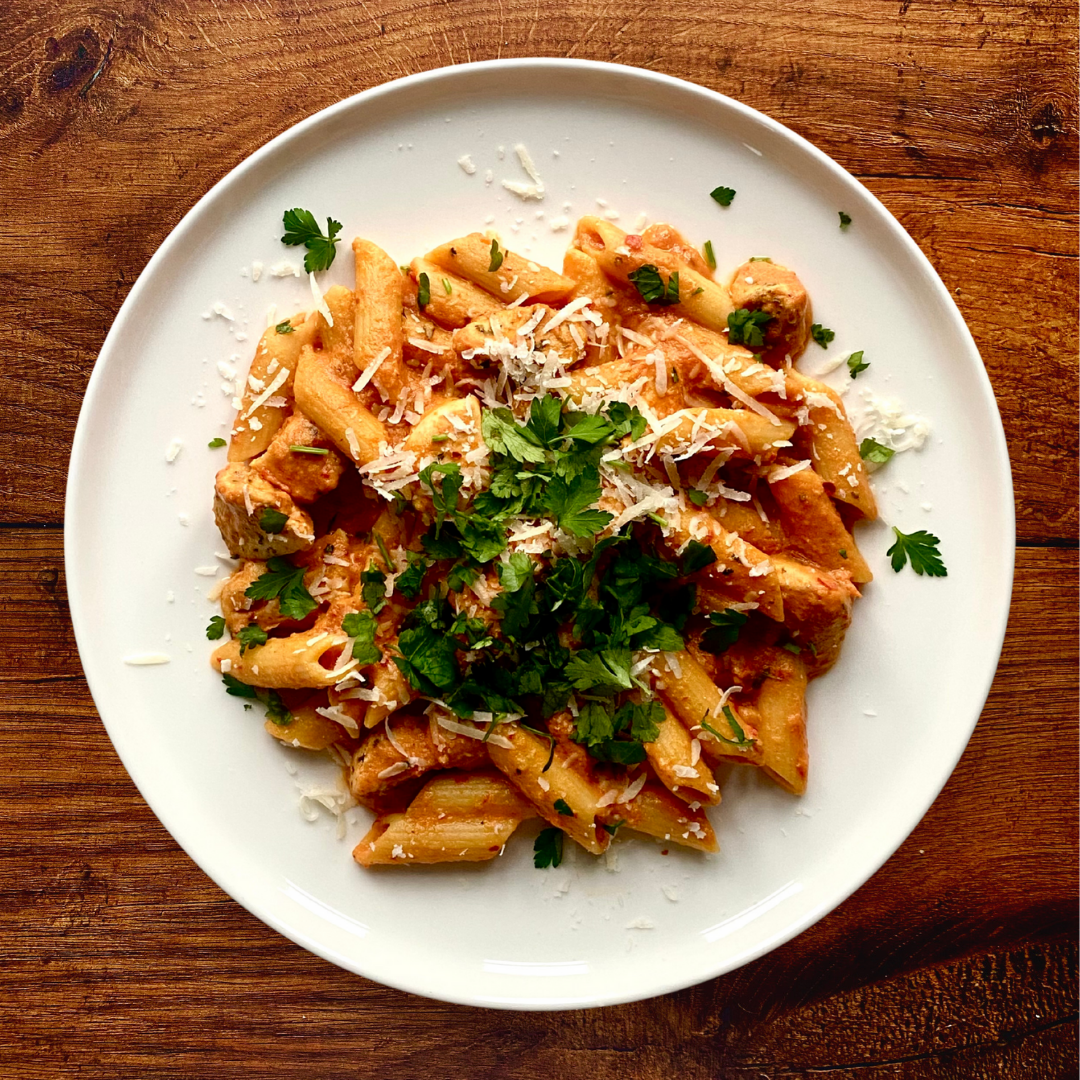 Tomato Basil Chicken Pasta
